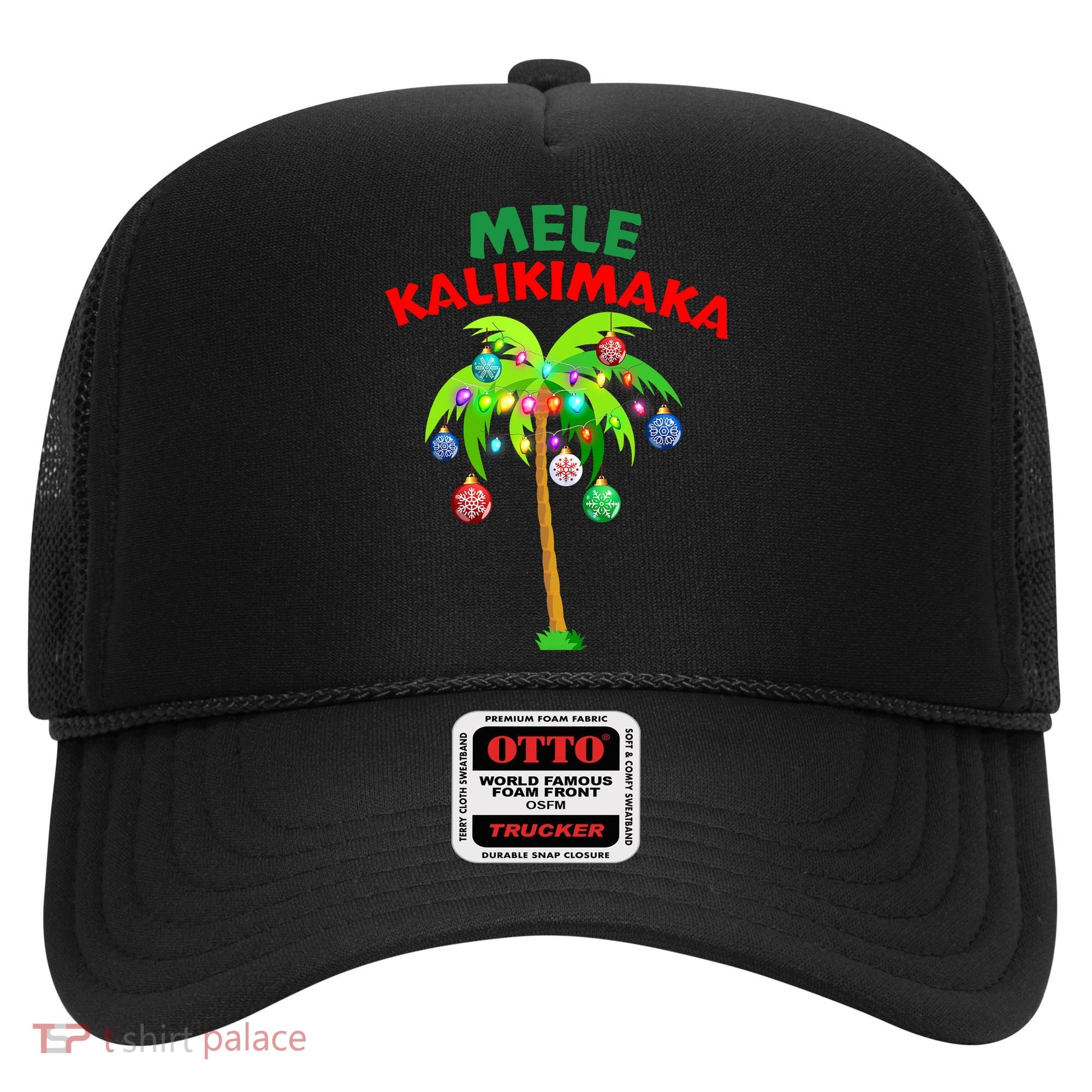 Mele Kalikimaka Xmas Hawaiian Tree Christmas Hat