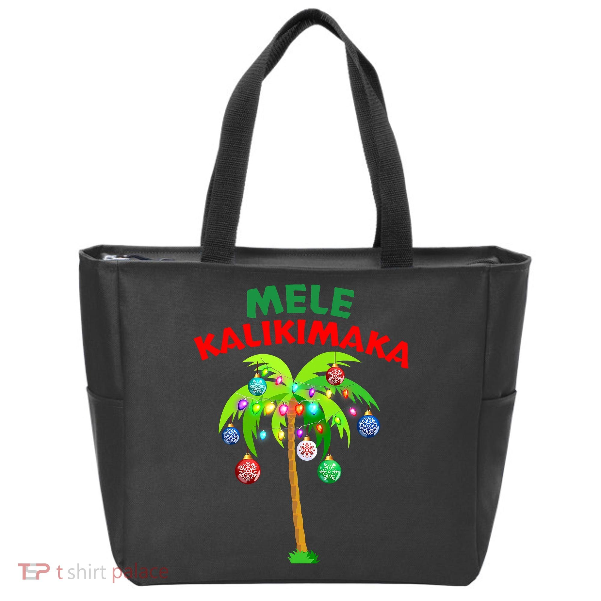 Mele Kalikimaka Xmas Hawaiian Tree Christmas Tote Bag