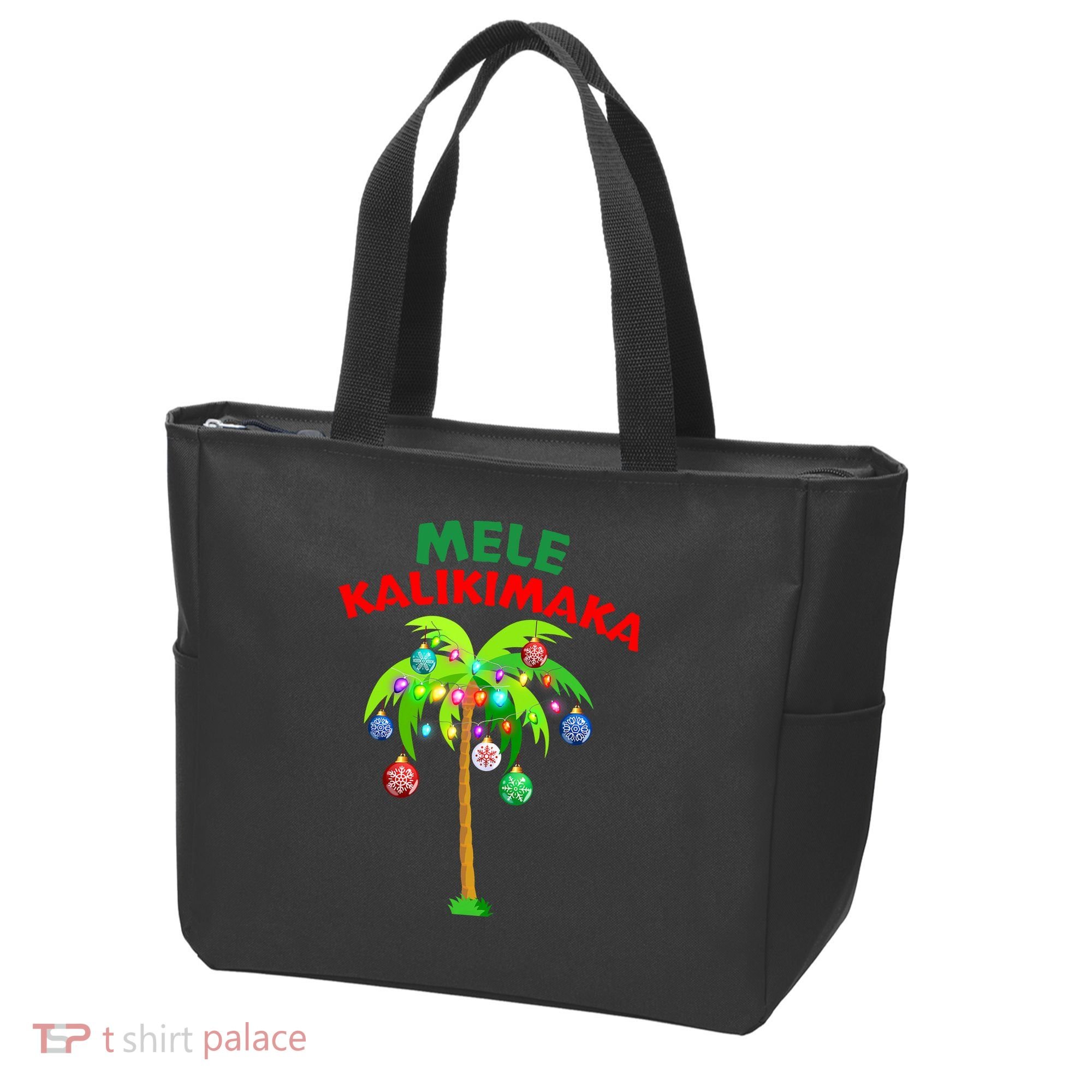 Mele Kalikimaka Xmas Hawaiian Tree Christmas Tote Bag