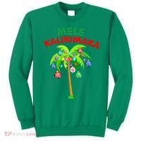 Mele Kalikimaka Xmas Hawaiian Tree Christmas Sweatshirt thumb 0