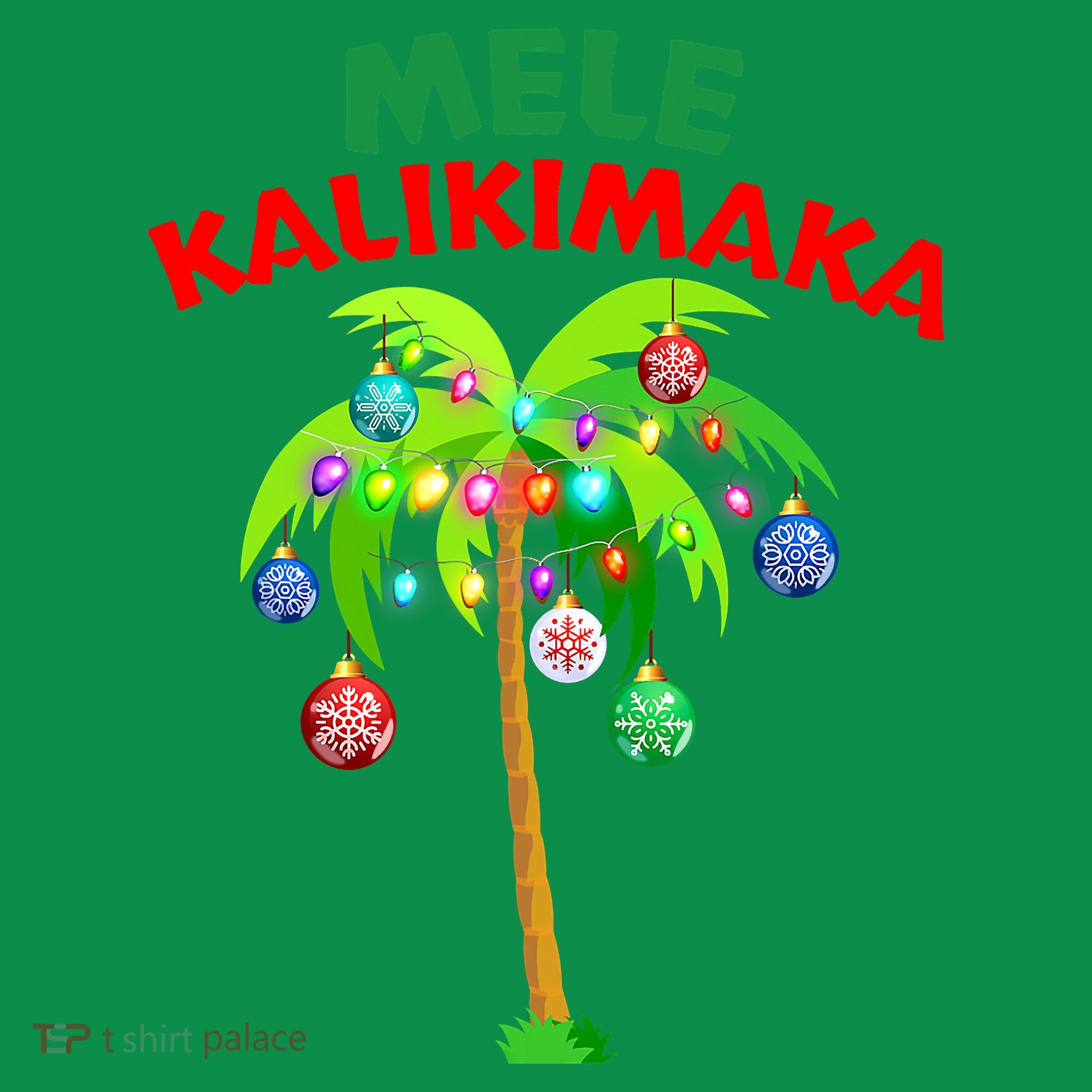 Mele Kalikimaka Xmas Hawaiian Tree Christmas Sweatshirt