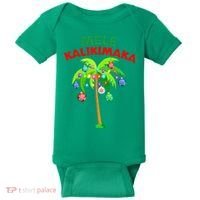 Mele Kalikimaka Xmas Hawaiian Tree Christmas Baby Bodysuit thumb 0