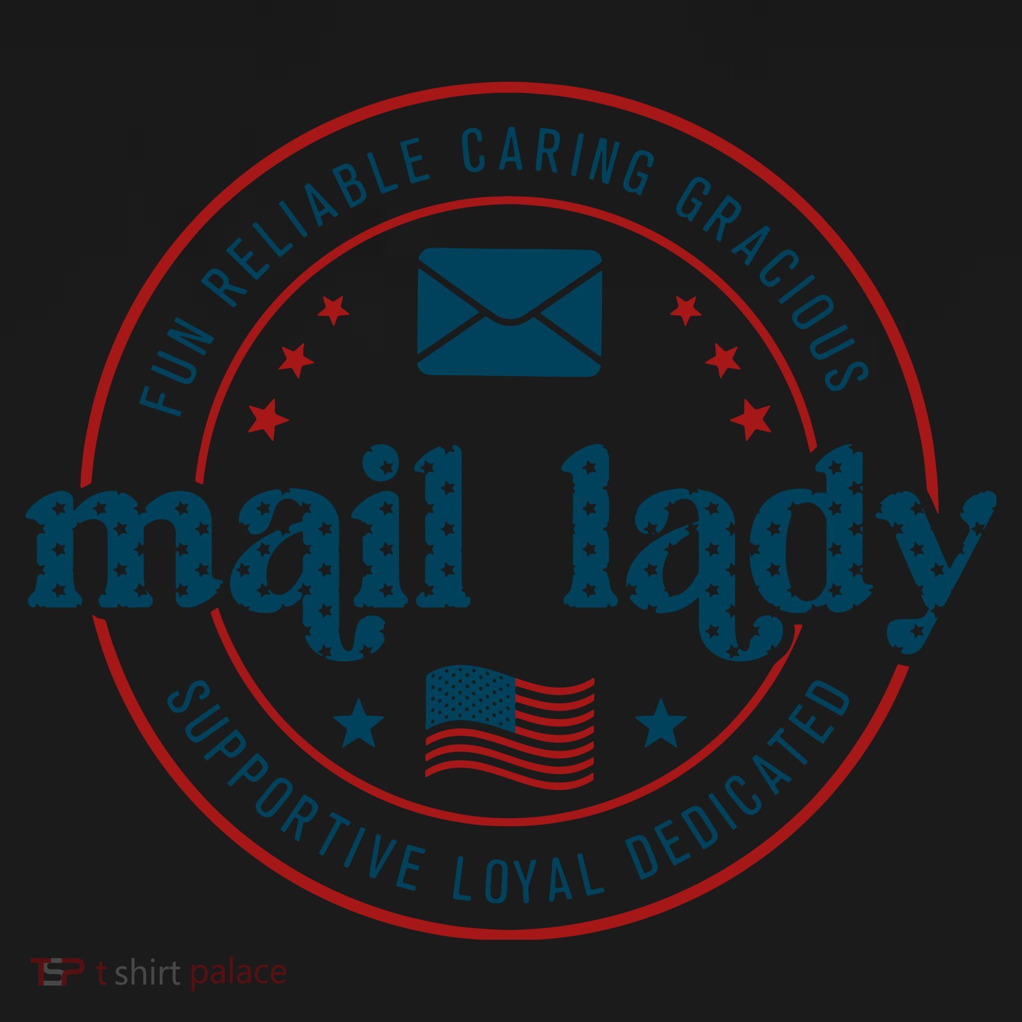 Mail Lady 4th Of July Retro Postal Worker Postal Rural Carrier Backpack