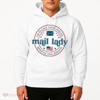 Mail Lady 4th Of July Retro Postal Worker Postal Rural Carrier Hoodie thumb 2