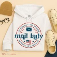 Mail Lady 4th Of July Retro Postal Worker Postal Rural Carrier Hoodie thumb 4