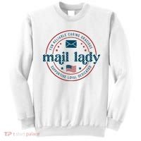 Mail Lady 4th Of July Retro Postal Worker Postal Rural Carrier Sweatshirt thumb 0