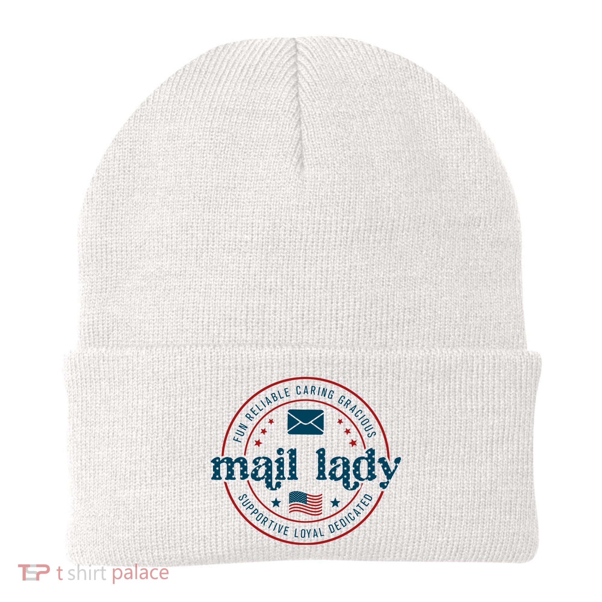 Mail Lady 4th Of July Retro Postal Worker Postal Rural Carrier Beanie