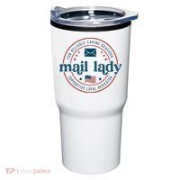 Mail Lady 4th Of July Retro Postal Worker Postal Rural Carrier Tumbler thumb 0