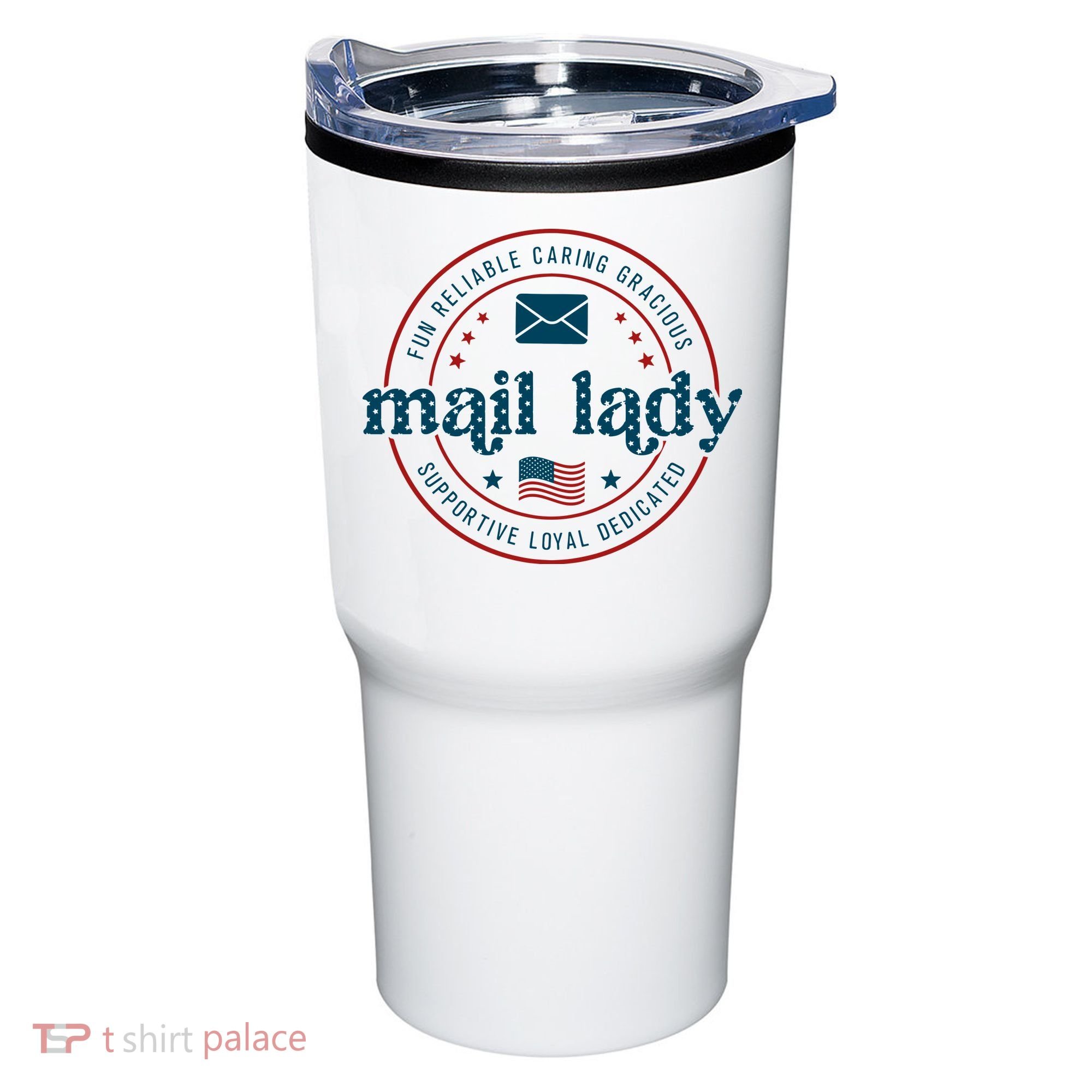Mail Lady 4th Of July Retro Postal Worker Postal Rural Carrier Tumbler