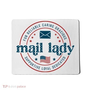 Mail Lady 4th Of July Retro Postal Worker Postal Rural Carrier Mousepad