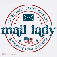 Mail Lady 4th Of July Retro Postal Worker Postal Rural Carrier Mousepad thumb 1