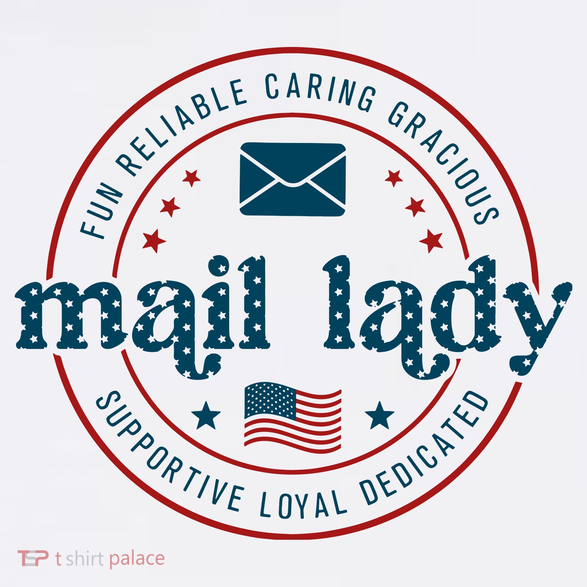 Mail Lady 4th Of July Retro Postal Worker Postal Rural Carrier Mousepad