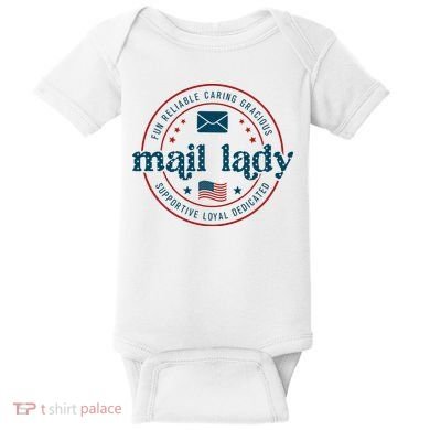 Mail Lady 4th Of July Retro Postal Worker Postal Rural Carrier Baby Bodysuit