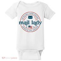 Mail Lady 4th Of July Retro Postal Worker Postal Rural Carrier Baby Bodysuit thumb 0