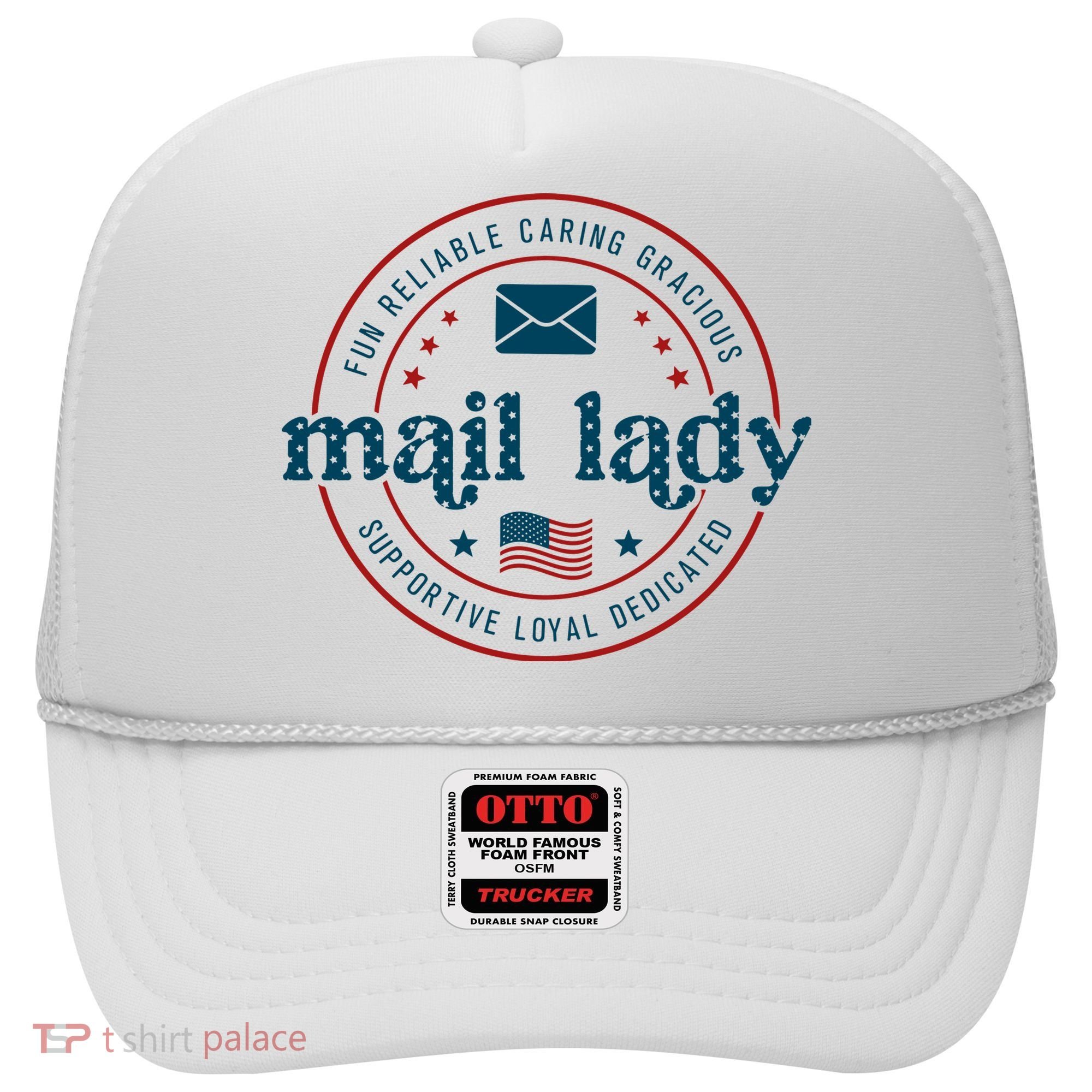 Mail Lady 4th Of July Retro Postal Worker Postal Rural Carrier Hat
