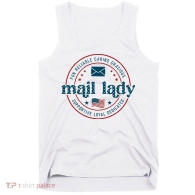 Mail Lady 4th Of July Retro Postal Worker Postal Rural Carrier Tank Top