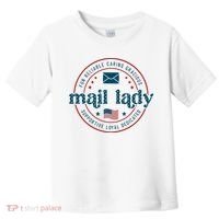 Mail Lady 4th Of July Retro Postal Worker Postal Rural Carrier Toddler T-Shirt thumb 0