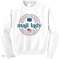 Mail Lady 4th Of July Retro Postal Worker Postal Rural Carrier Kids Sweatshirt thumb 0