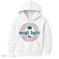 Mail Lady 4th Of July Retro Postal Worker Postal Rural Carrier Kids Hoodie thumb 0