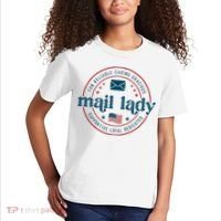 Mail Lady 4th Of July Retro Postal Worker Postal Rural Carrier Kids T-Shirt thumb 2