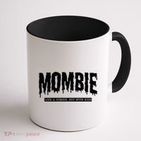 Mombie Like A Zombie But With Kids Funny Halloween Mom Coffee Mug thumb 1