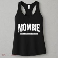 Mombie Like A Zombie But With Kids Funny Halloween Mom Women's Tank Top thumb 3
