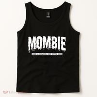 Mombie Like A Zombie But With Kids Funny Halloween Mom Tank Top thumb 2