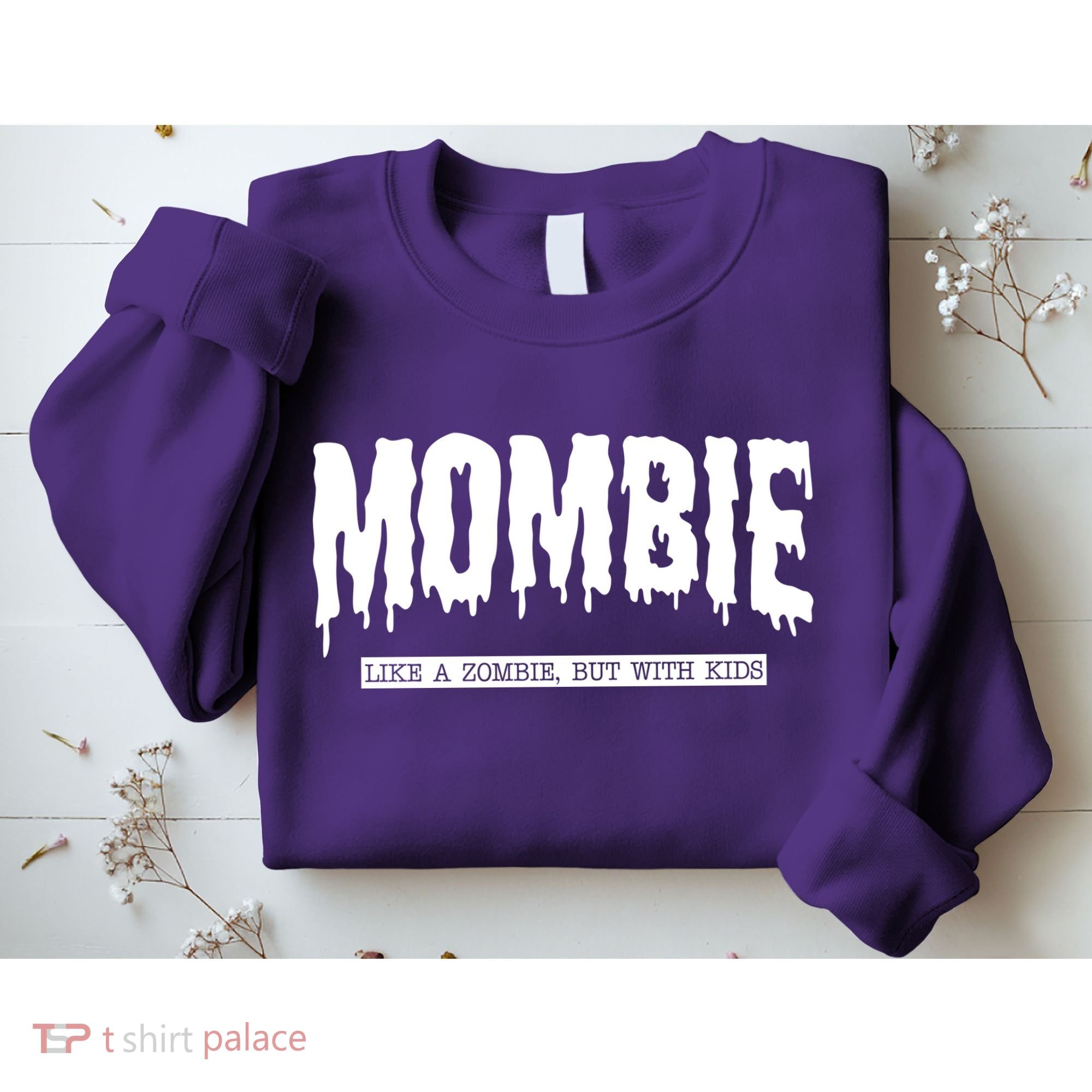 Mombie Like A Zombie But With Kids Funny Halloween Mom Sweatshirt