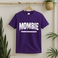 Mombie Like A Zombie But With Kids Funny Halloween Mom T-Shirt thumb 2