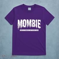 Mombie Like A Zombie But With Kids Funny Halloween Mom T-Shirt thumb 5