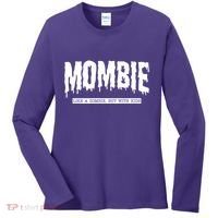 Mombie Like A Zombie But With Kids Funny Halloween Mom Women's Long Sleeve Shirt thumb 0