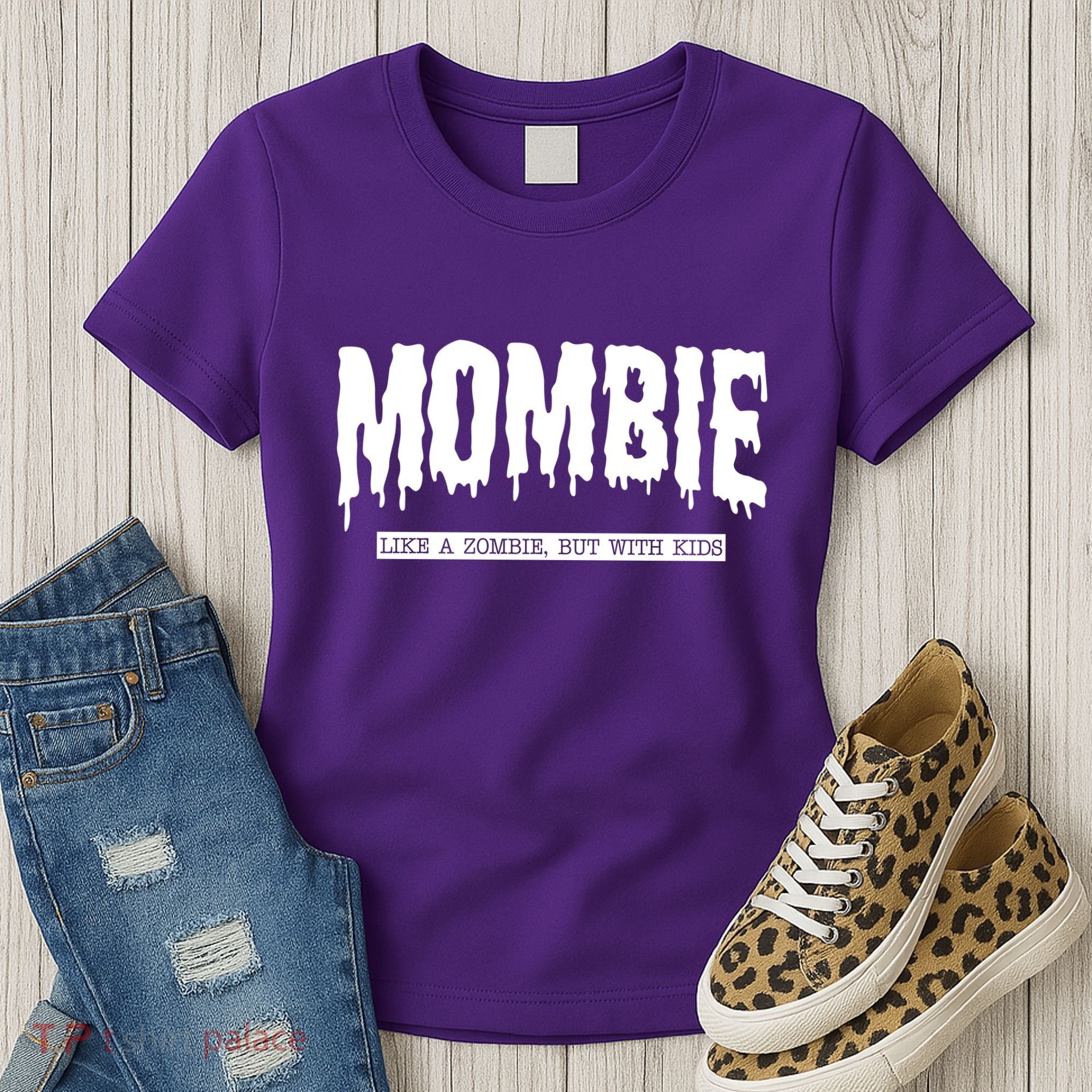 Mombie Like A Zombie But With Kids Funny Halloween Mom Women's T-Shirt