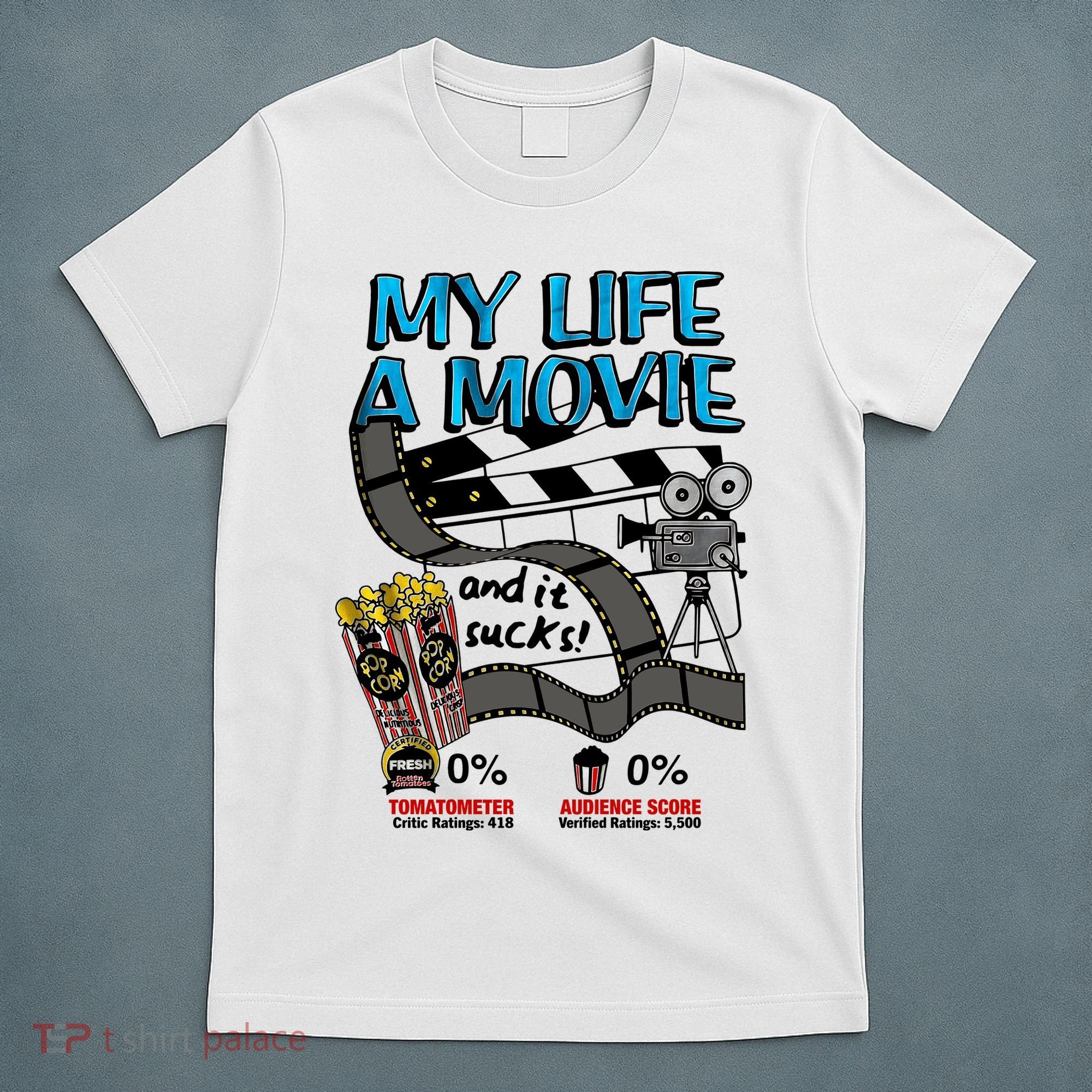 My Life A Movie And It Sucks Movie Life Lover Retro T-Shirt