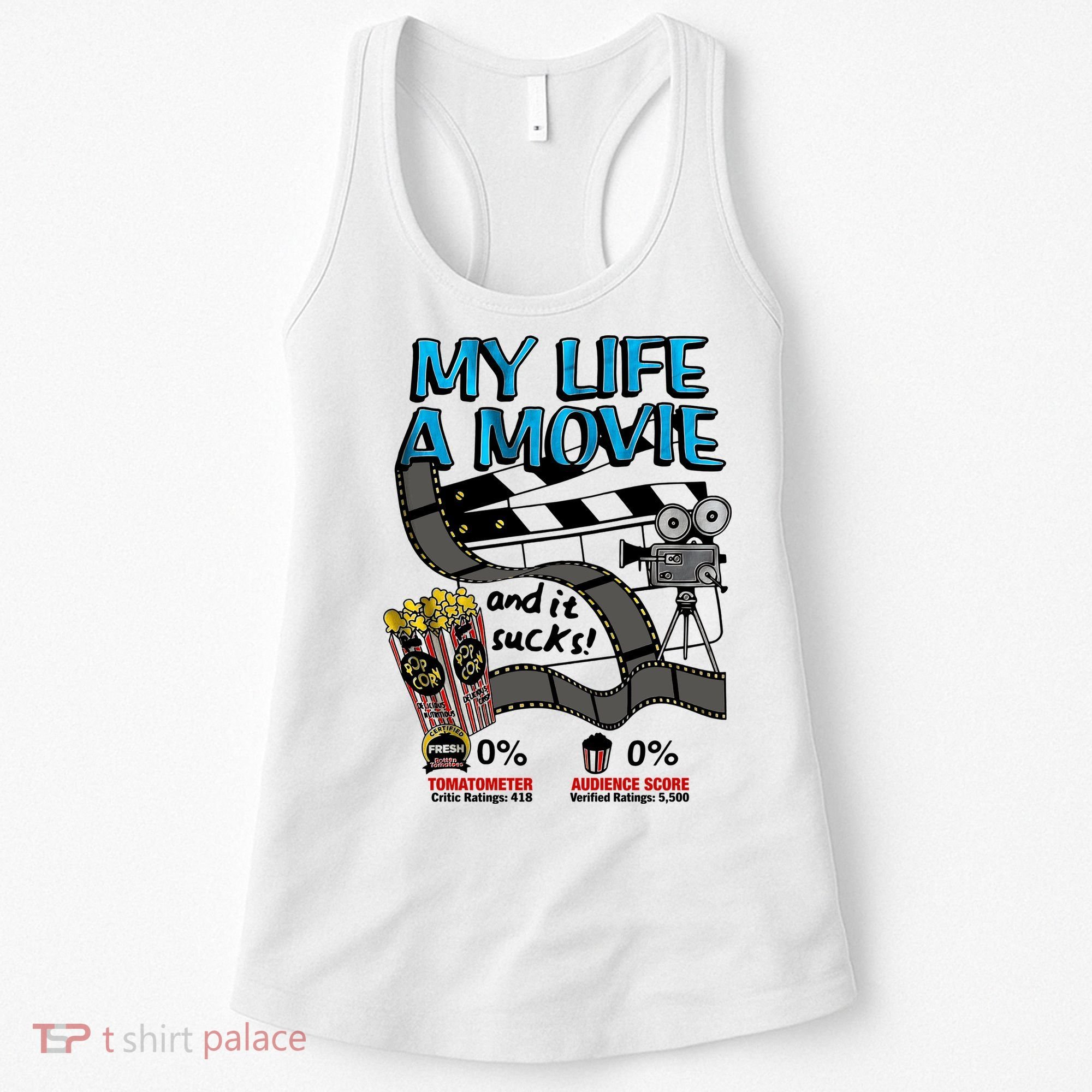 My Life A Movie And It Sucks Movie Life Lover Retro Women's Tank Top