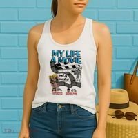 My Life A Movie And It Sucks Movie Life Lover Retro Women's Tank Top thumb 2