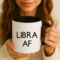 Minimalist Libra Af Gift Astrology Sept October Birthday Gift Coffee Mug thumb 3