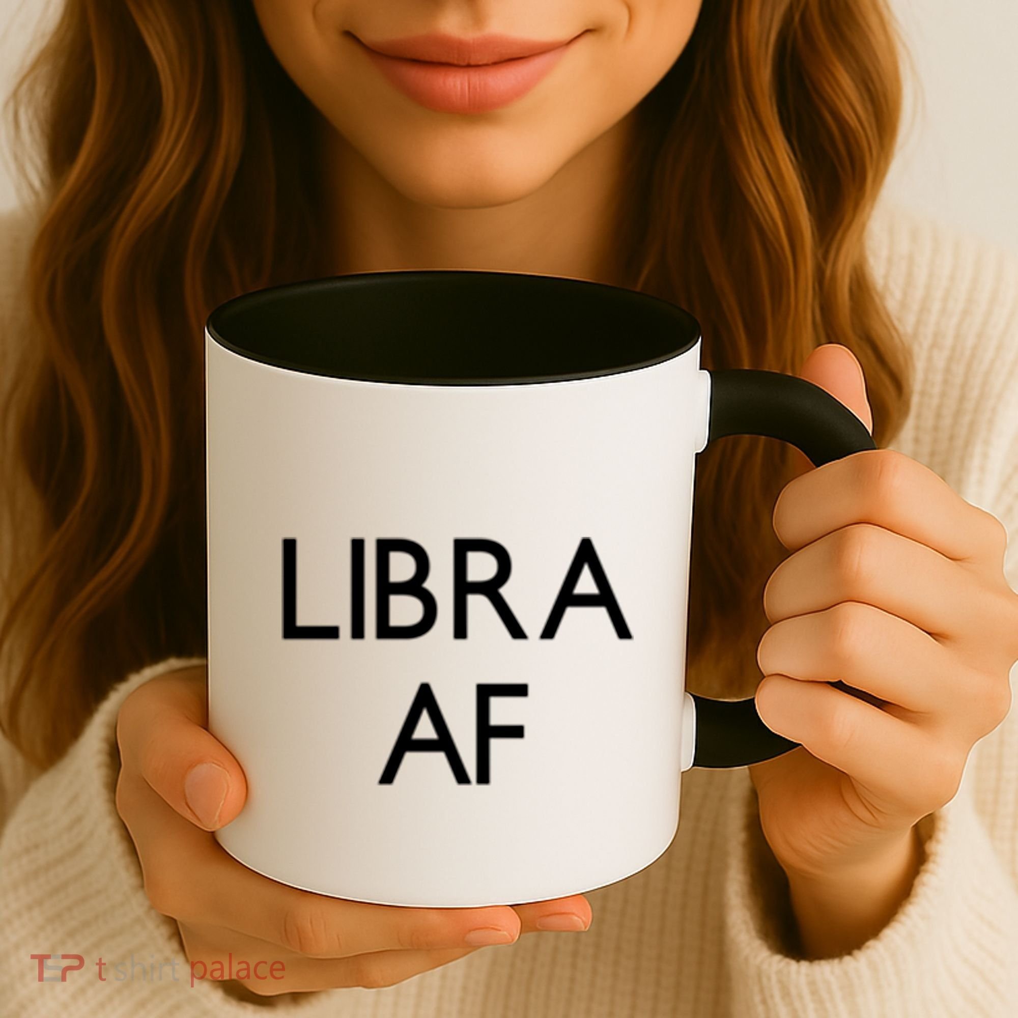 Minimalist Libra Af Gift Astrology Sept October Birthday Gift Coffee Mug