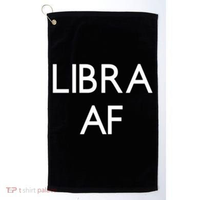 Minimalist Libra Af Gift Astrology Sept October Birthday Gift Golf Towel