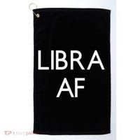 Minimalist Libra Af Gift Astrology Sept October Birthday Gift Golf Towel thumb 0