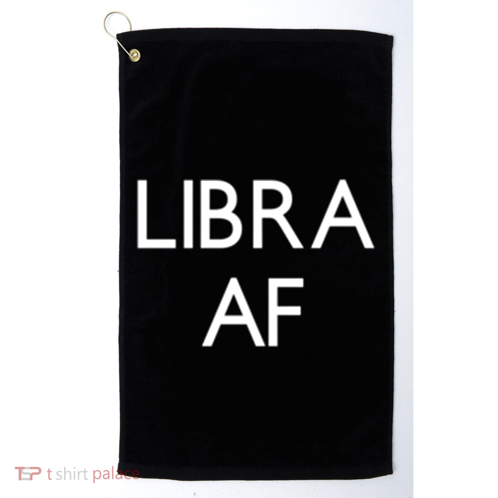 Minimalist Libra Af Gift Astrology Sept October Birthday Gift Golf Towel