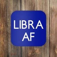 Minimalist Libra Af Gift Astrology Sept October Birthday Gift Coaster thumb 0