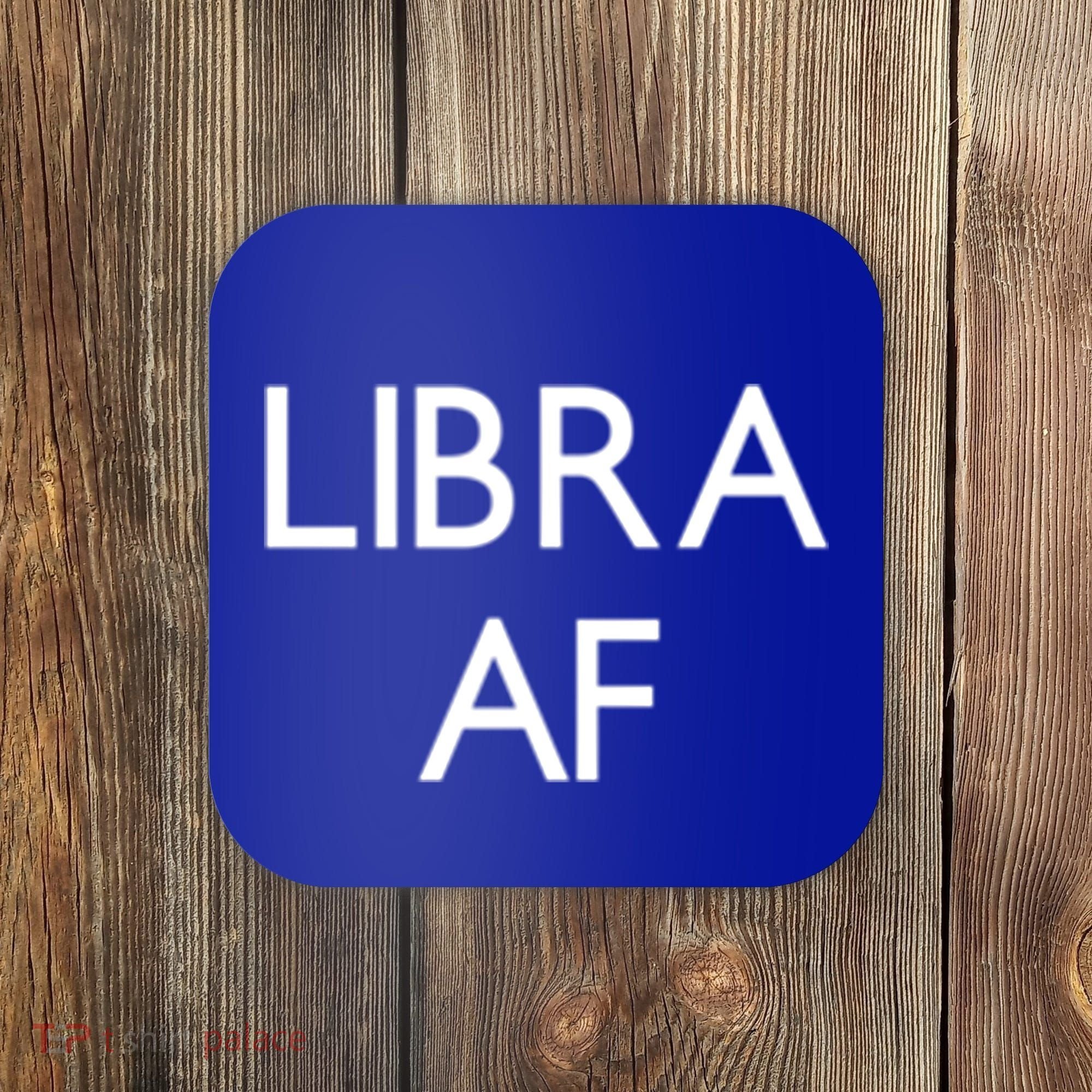Minimalist Libra Af Gift Astrology Sept October Birthday Gift Coaster
