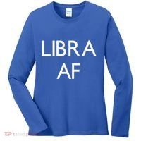 Minimalist Libra Af Gift Astrology Sept October Birthday Gift Women's Long Sleeve Shirt thumb 0