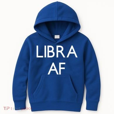 Minimalist Libra Af Gift Astrology Sept October Birthday Gift Kids Hoodie