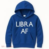 Minimalist Libra Af Gift Astrology Sept October Birthday Gift Kids Hoodie thumb 0