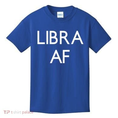 Minimalist Libra Af Gift Astrology Sept October Birthday Gift Kids T-Shirt
