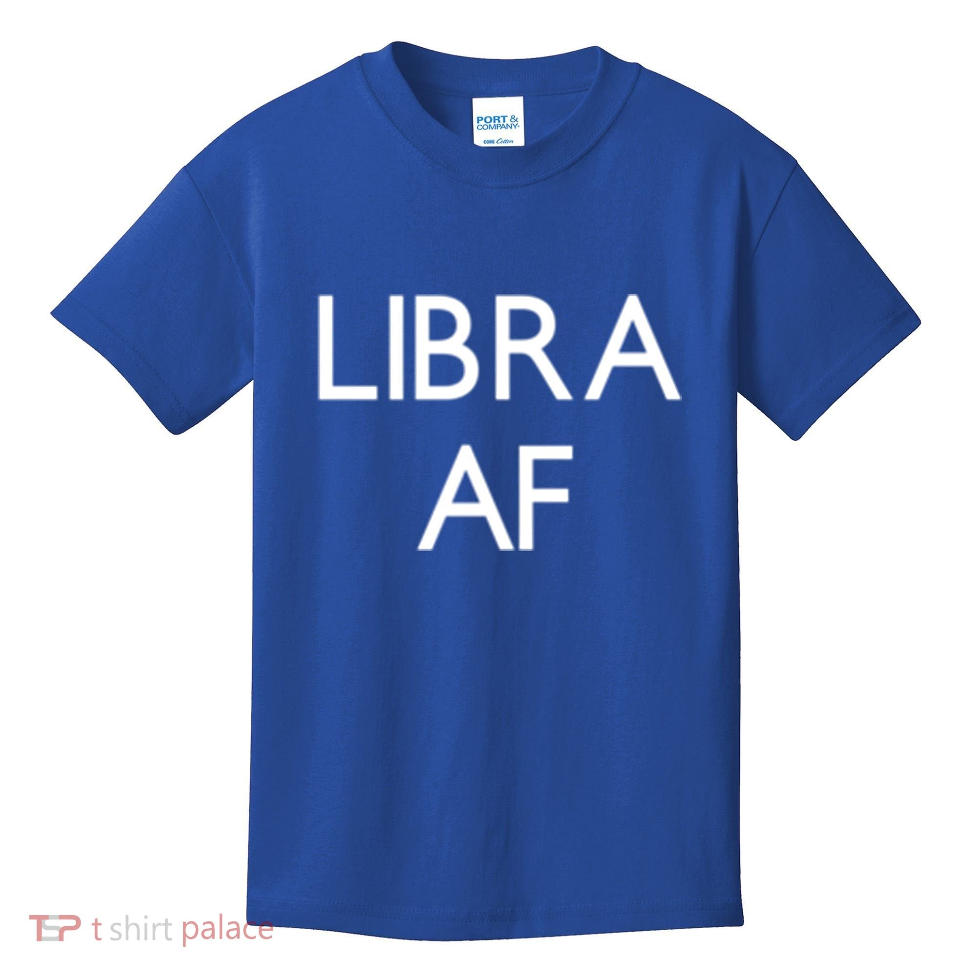 Minimalist Libra Af Gift Astrology Sept October Birthday Gift Kids T-Shirt