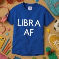 Minimalist Libra Af Gift Astrology Sept October Birthday Gift Kids T-Shirt thumb 3