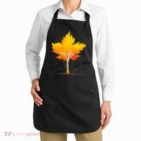 Maple Leaf Autumn Tree Orange Fall Leaves Season Apron thumb 2