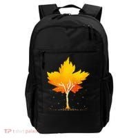 Maple Leaf Autumn Tree Orange Fall Leaves Season Backpack thumb 0